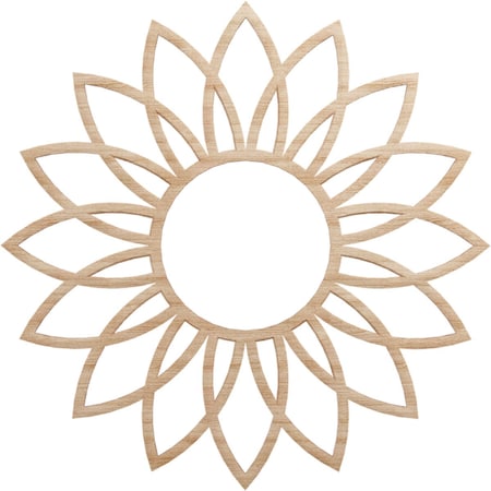 Ekena Millwork Daisy Wood Fretwork Pierced Ceiling Medallion, Alder, 20"OD x 7"ID x 1/4"T CMWP20X20X0250DAAL